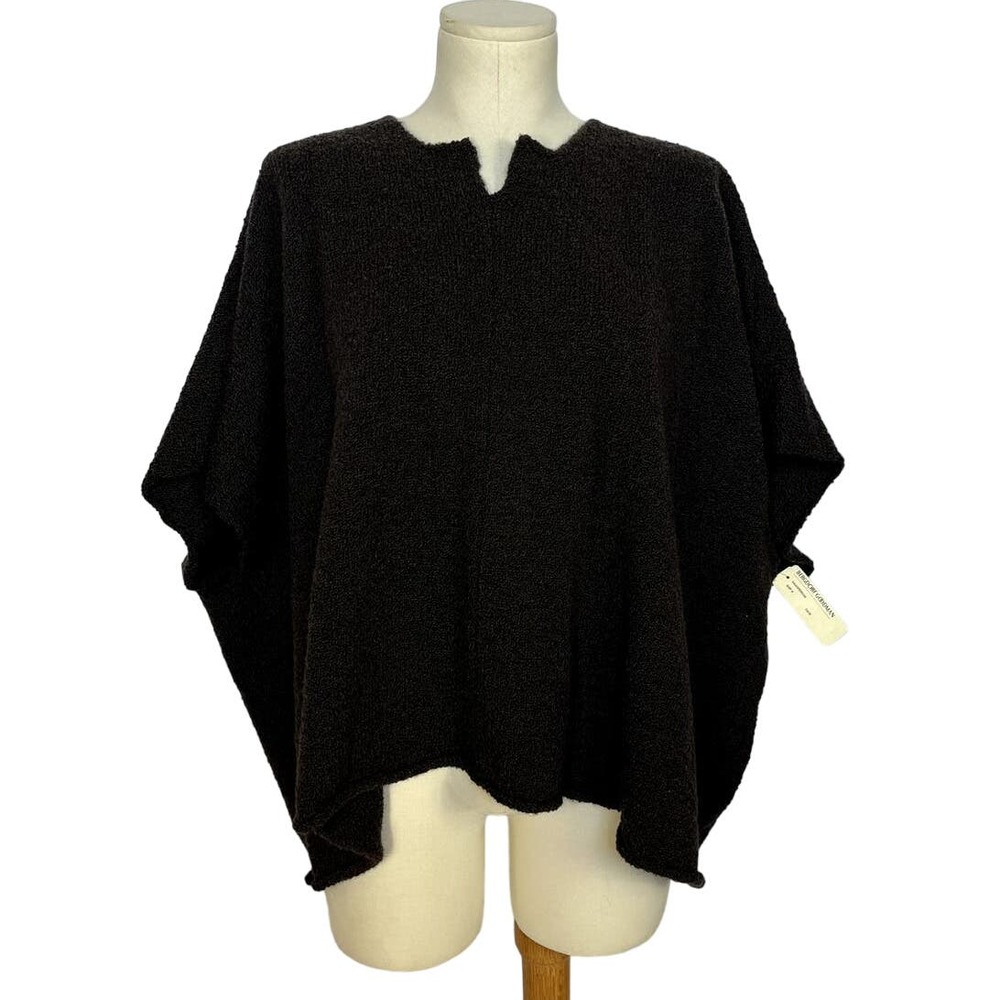Eskandar Dark Brown Sweater | Bust 64 | Wool & Cashmere | Designer